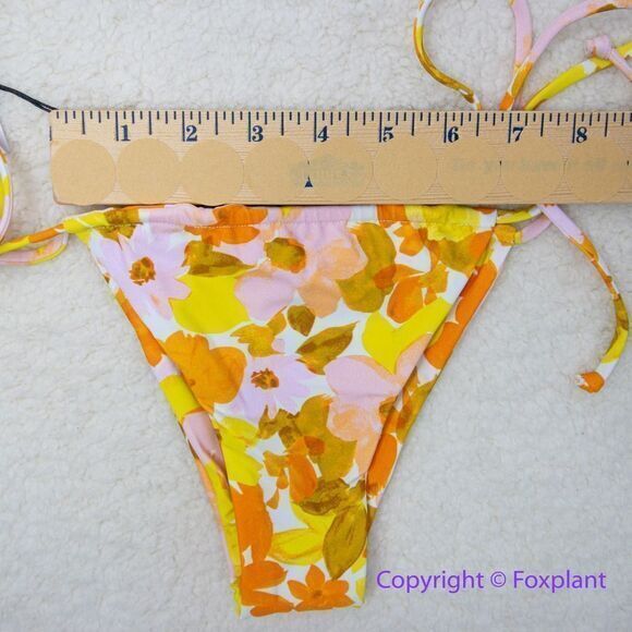 NEW Aila Blue Free People Palm Bikini Bottoms, size S - Picture 11 of 16
